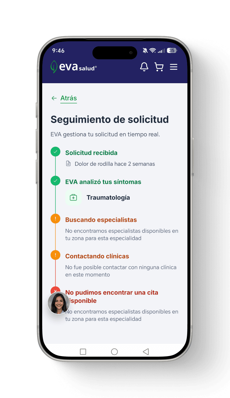 Seguimiento de la solicitud en tiempo real