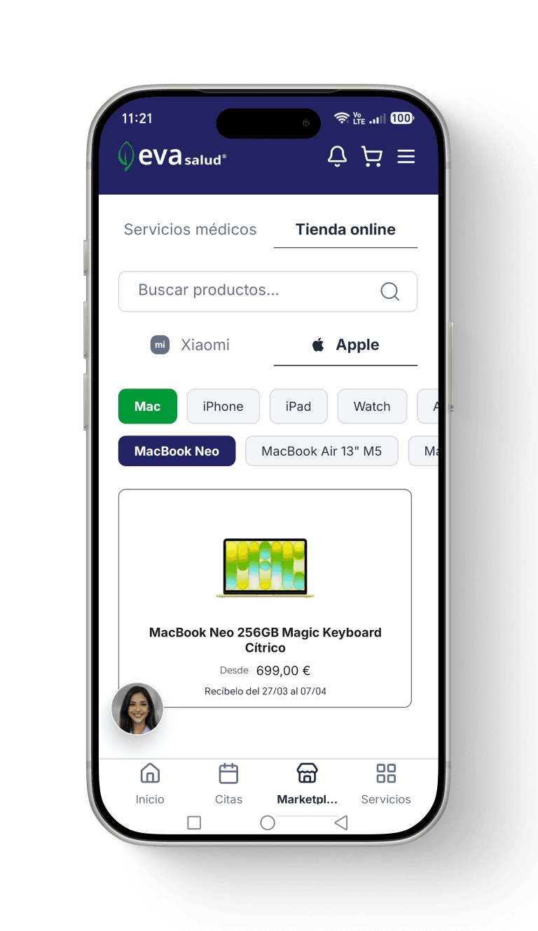 Tienda online con dispositivos Apple